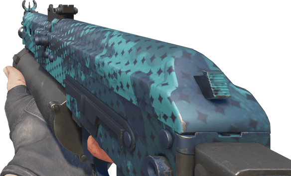 Preview image 3 of PP-Bizon | Kobaltfarbenes Halbtonmuster (Fabrikneu)