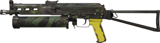 PP-Bizon | Jungle Slipstream (戦いで傷ついた)