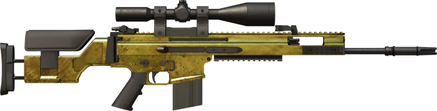 Preview image 2 of SCAR-20 | Brass (Field-Tested)