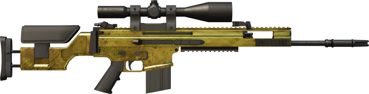 Preview image 2 of SCAR-20 | Brass (Field-Tested)