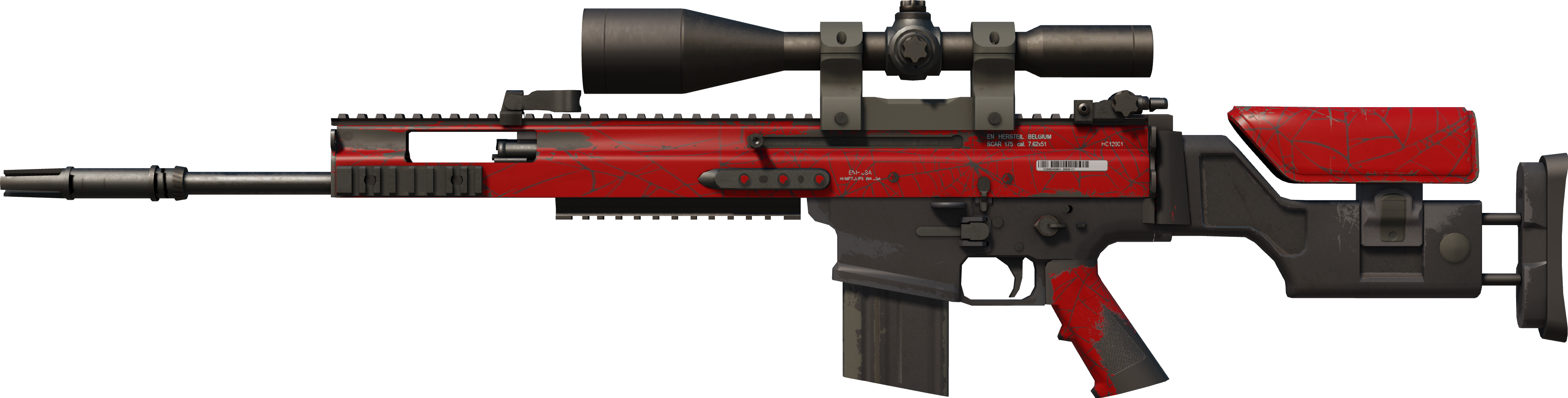 SCAR-20 | Crimson Web (Field-Tested)