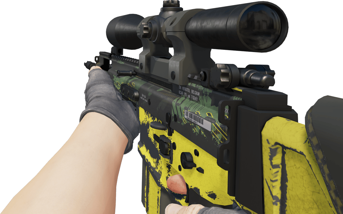 Preview image 3 of SCAR-20 | Jungle Slipstream (かなり摩耗)
