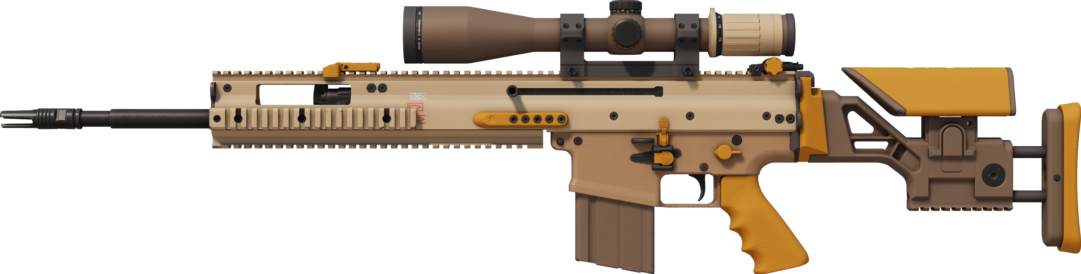 SCAR-20 | Short Ochre (Minimal Wear)