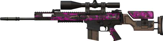 SCAR-20 | 사냥용 보라색 얼룩무늬 (꽤 닳은)