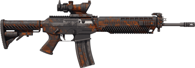 Preview image 2 of SG 553 | Vannerie en demi-teinte (Marquée par les combats)