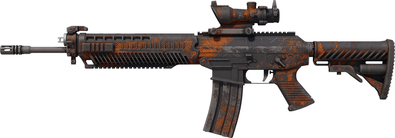 Preview image 1 of SG 553 | Basket Halftone (Battle-Scarred)