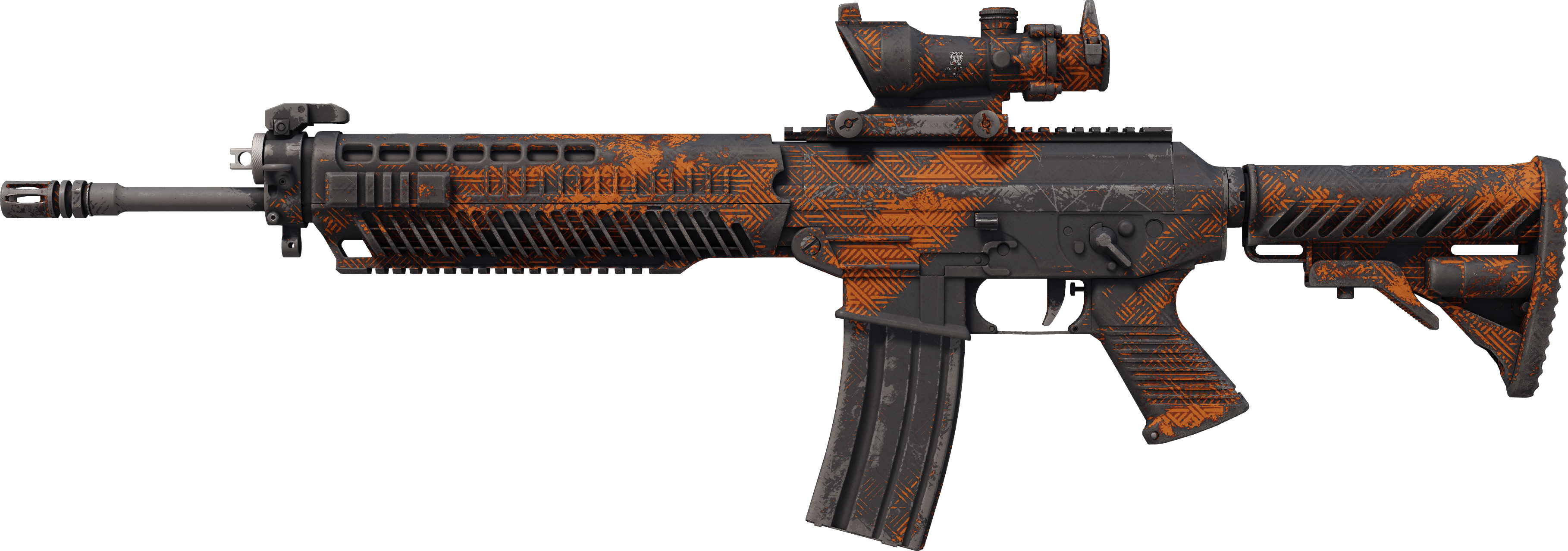 SG 553 | Basket Halftone (Well-Worn) - Skins Wiki
