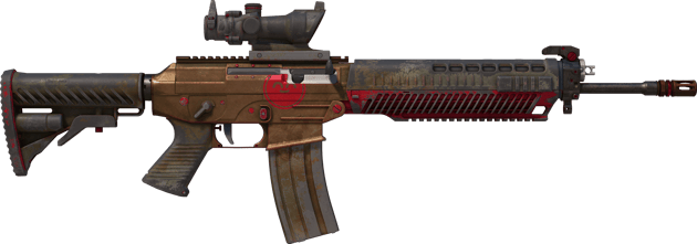 Preview image 2 of SG 553 | Berry Gel Coat (Battle-Scarred)