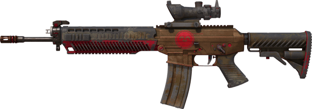 SG 553 | Berry Gel Coat (Battle-Scarred)