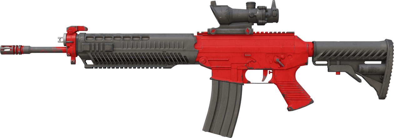 Preview image 1 of SG 553 | Candy Apple (Segnato dalle battaglie)
