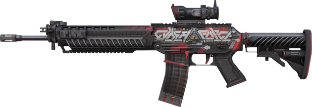 SG 553 | Cyberforce (Well-Worn)