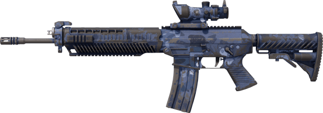 SG 553 | Night Camo (Battle-Scarred)