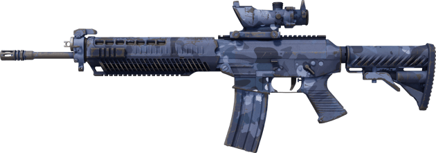 SG 553 | Camuflaje nocturno (Algo desgastado)