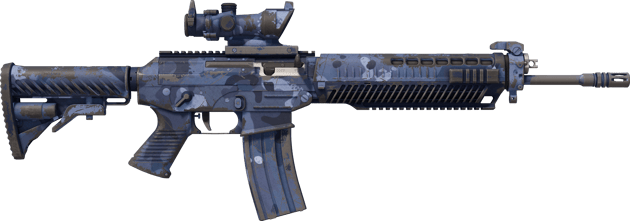 Preview image 2 of SG 553 | Night Camo (Com Muito Uso)