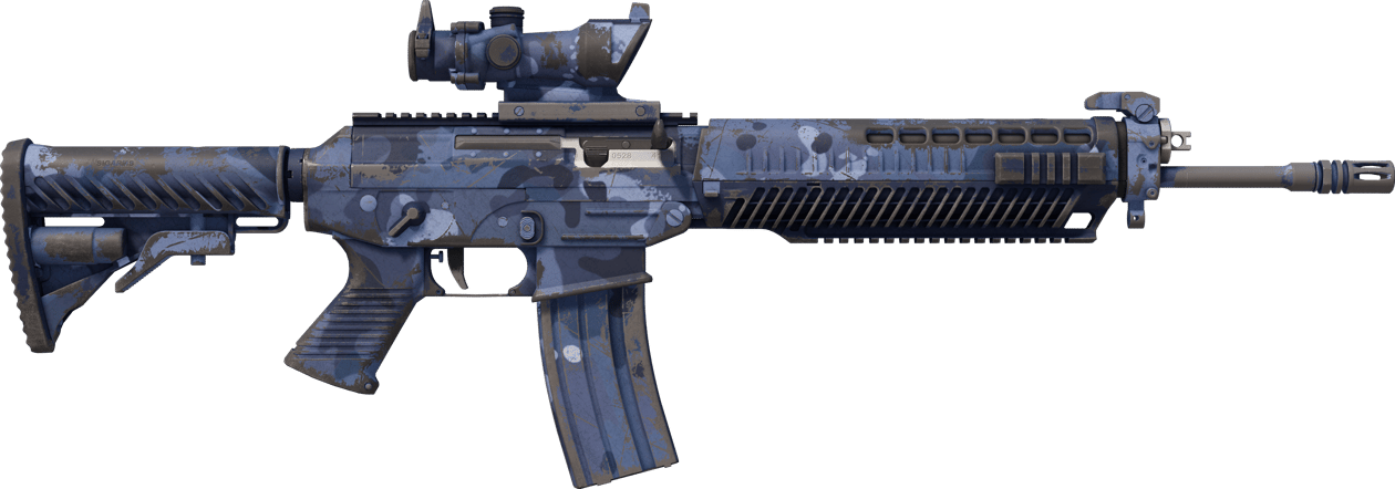 Preview image 2 of SG 553 | Night Camo (Well-Worn)
