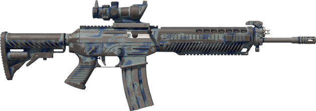 Preview image 2 of SG 553 | Spray ondulé (Marquée par les combats)