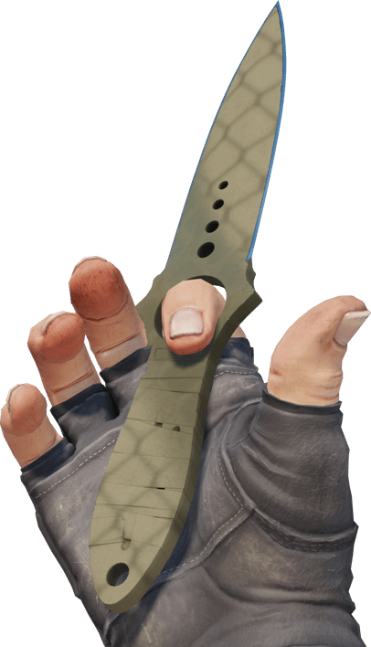 Preview image 3 of ★ 스켈레톤 칼 | 사파리 격자 무늬 (현장에서 쓰인)