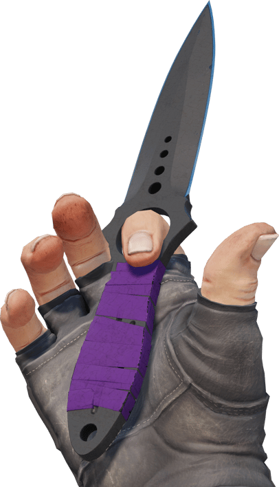 Preview image 3 of ★ Skeleton Knife | Ultraviolet (Battle-Scarred)