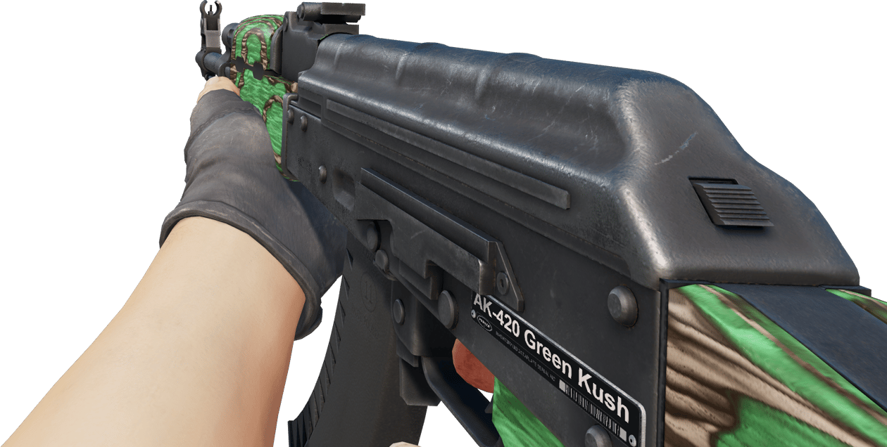 Preview image 3 of Souvenir AK-47 | Green Laminate (Nuovo di fabbrica)