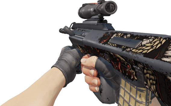 Preview image 3 of Souvenir AUG | Snake Pit (戦いで傷ついた)