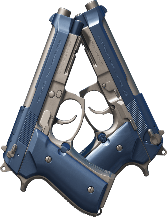 Preview image 1 of Souvenir Dual Berettas | Marineblau eloxiert (Fabrikneu)