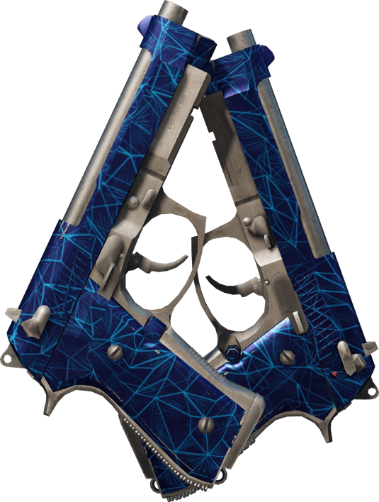 Preview image 2 of Souvenir Dual Berettas | 钴蓝石英 (略有磨损)