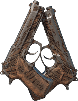 Preview image 2 of Souvenir Dual Berettas | Madera a la deriva (Deplorable)