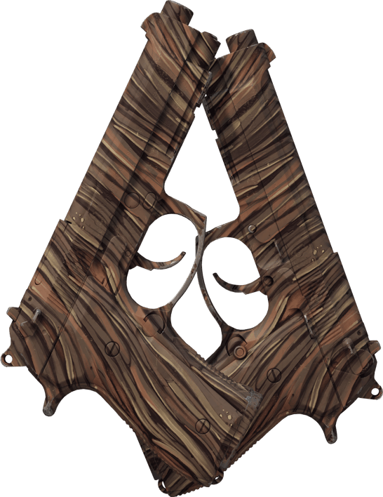 Preview image 2 of Souvenir Dual Berettas | Dryfujące drewno (prosto z fabryki)