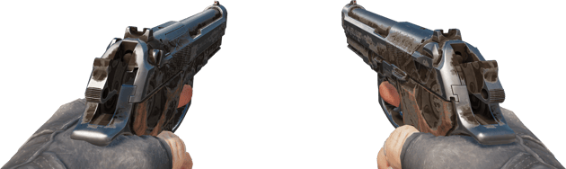 Preview image 3 of Souvenir Dual Berettas | Oil Change (Battle-Scarred)