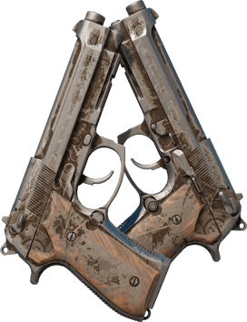 Souvenir Dual Berettas | Oil Change (Battle-Scarred)