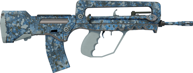 Preview image 2 of Souvenir FAMAS | 青藍噴濺 (輕微磨損)