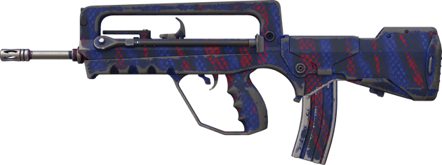 Souvenir FAMAS | Azulgrana (Bastante desgastado)