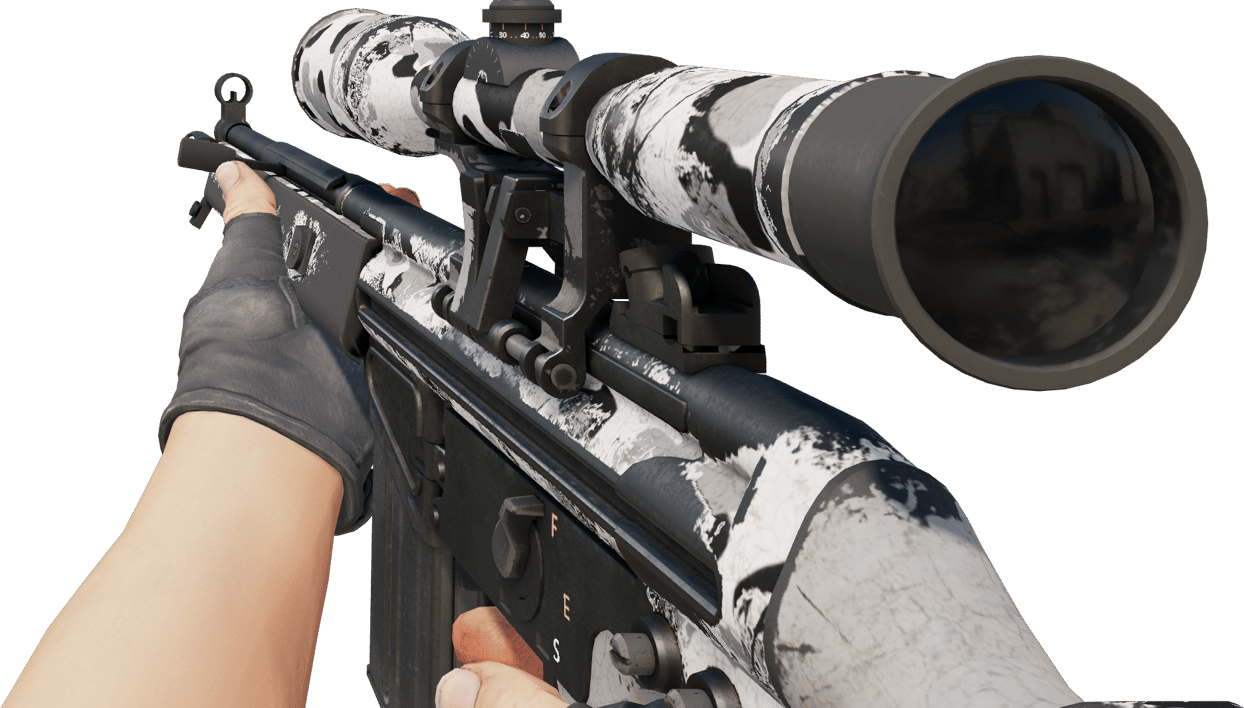 Preview image 3 of Souvenir G3SG1 | Polar Camo (戦いで傷ついた)