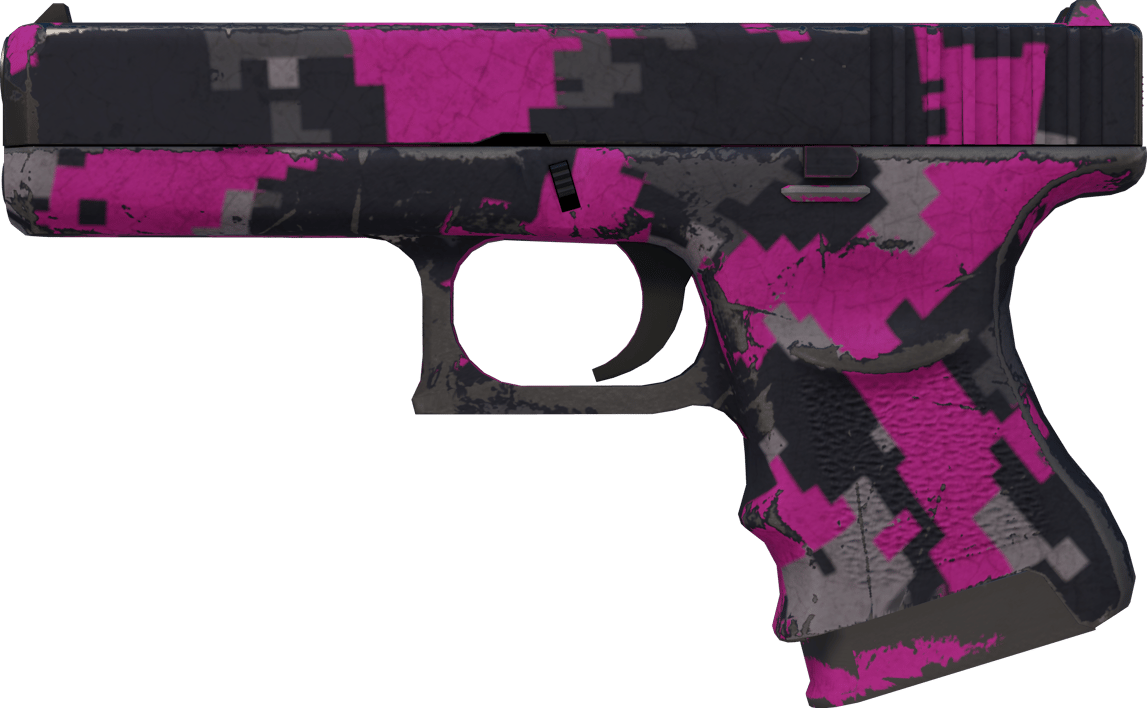 Preview image 1 of Souvenir Glock-18 | 數位粉紅 (重度磨損)