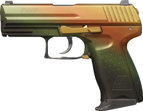 Souvenir P2000 | Amber Fade (Minimal Wear)