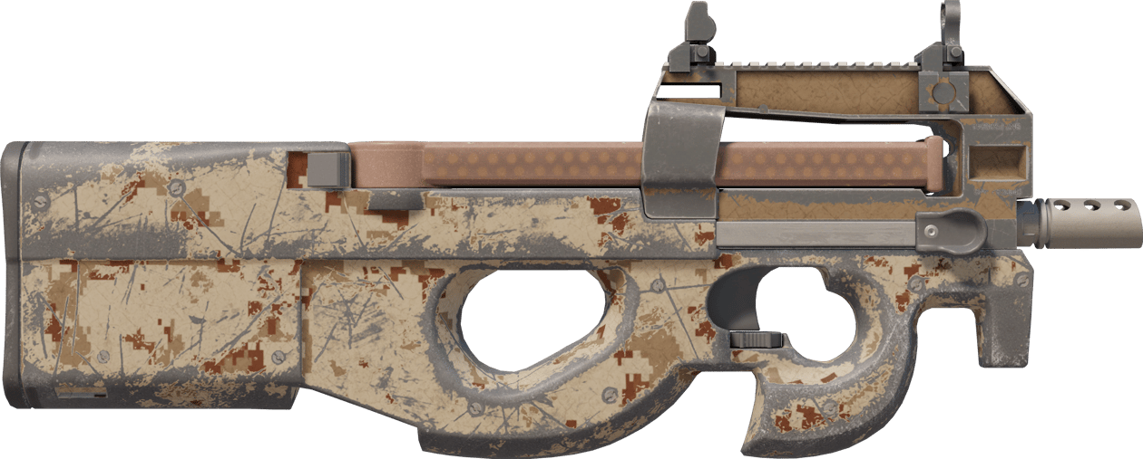 Preview image 2 of Souvenir P90 | Desert DDPAT (ถลอกปอกเปิกจากการรบ)