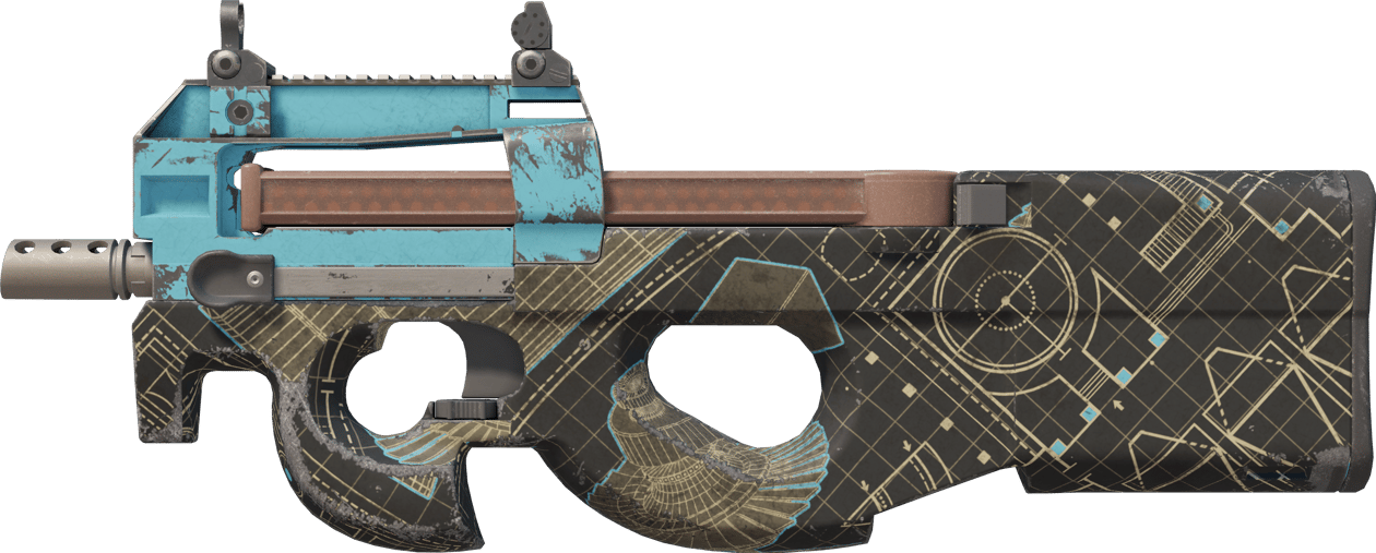 Preview image 1 of Souvenir P90 | Pohjapiirrosnegatiivi (Käytössä kokeiltu)