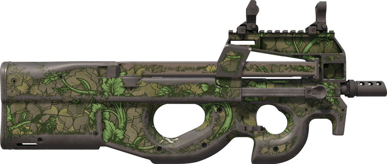 Preview image 2 of Souvenir P90 | Verdant Growth (Segnato dalle battaglie)