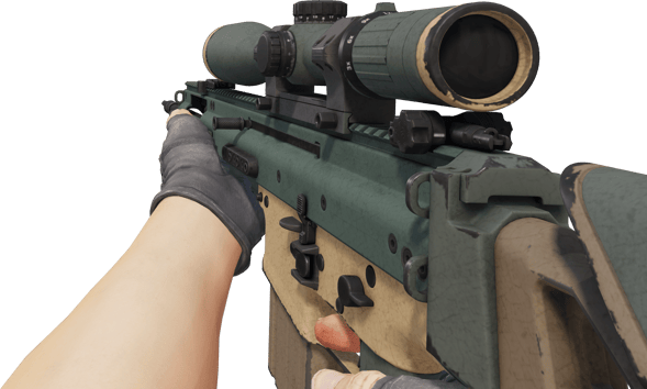 Preview image 3 of Souvenir SCAR-20 | Contractor (มีรอยถลอกอย่างมาก)