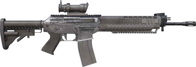 Preview image 2 of Souvenir SG 553 | Damaszener Stahl (Fabrikneu)