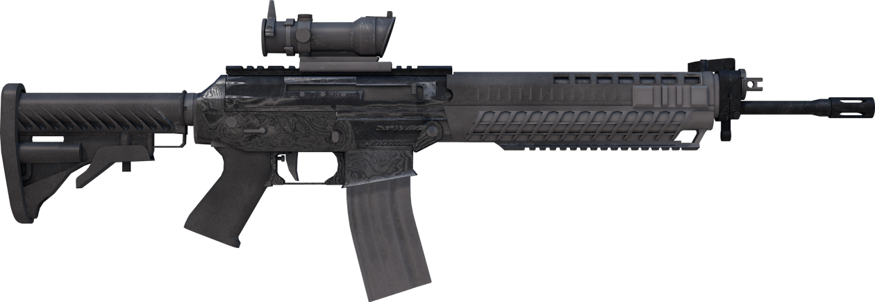 Preview image 2 of Souvenir SG 553 | Damascus Steel (Well-Worn)
