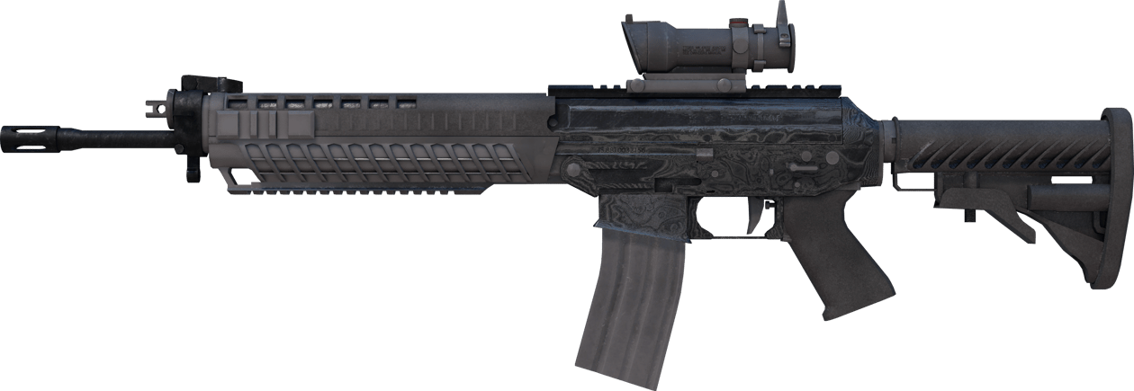 Preview image 1 of Souvenir SG 553 | Damascus Steel (Well-Worn)