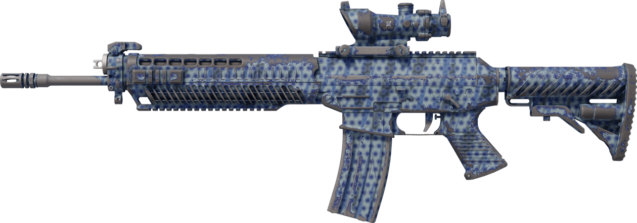 Preview image 1 of Souvenir SG 553 | Waves Perforated (Com Muito Uso)