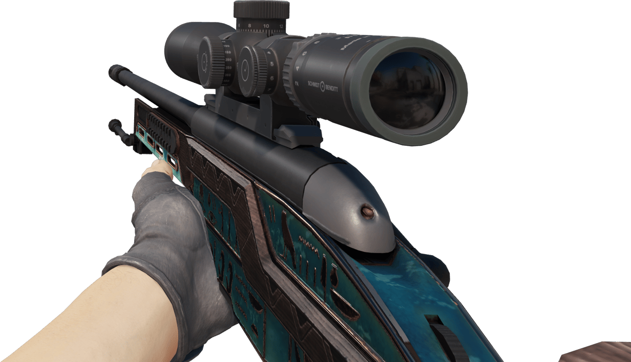 Preview image 3 of Souvenir SSG 08 | Azure Glyph (Minimal Wear)