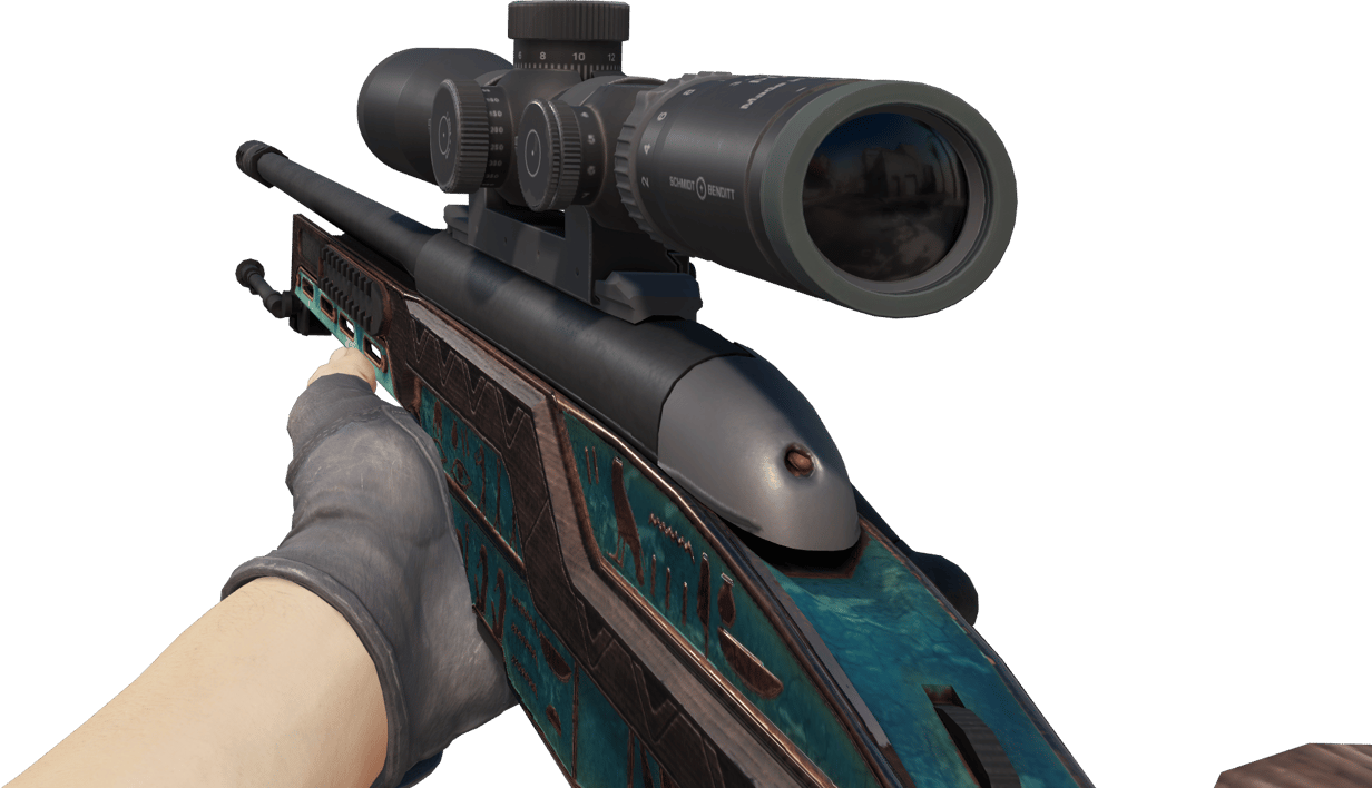 Preview image 3 of Souvenir SSG 08 | Azure Glyph (Well-Worn)