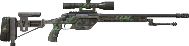 Preview image 2 of Souvenir SSG 08 | Dżunglowy paskowany (po ciężkich walkach)