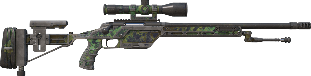 Preview image 2 of Souvenir SSG 08 | Jungle Dashed (戦いで傷ついた)