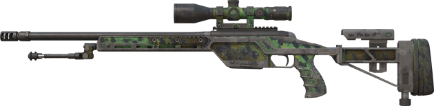 Souvenir SSG 08 | Dżunglowy paskowany (po ciężkich walkach)