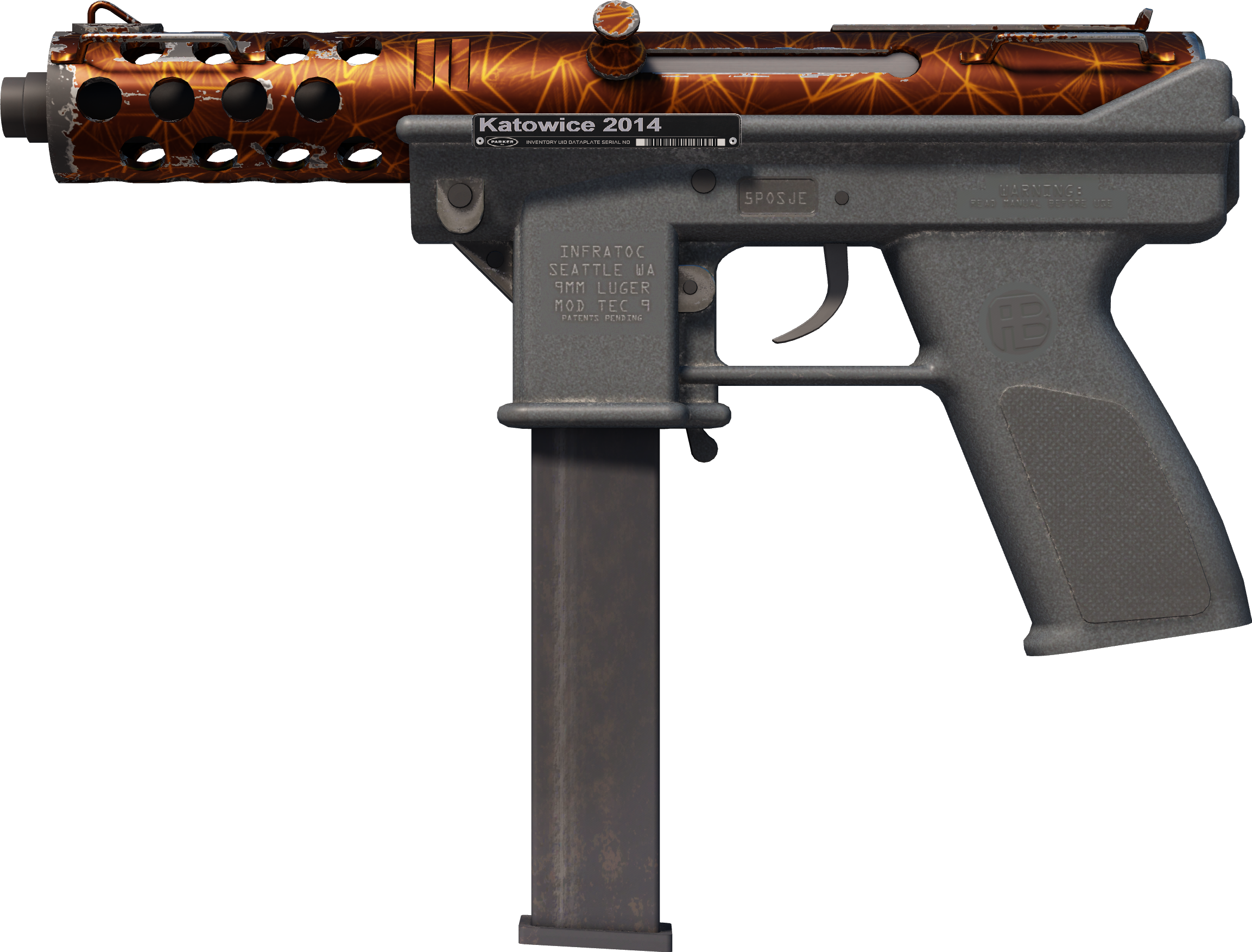 Preview image 1 of Souvenir Tec-9 | Quartz rouge (Très peu usée)