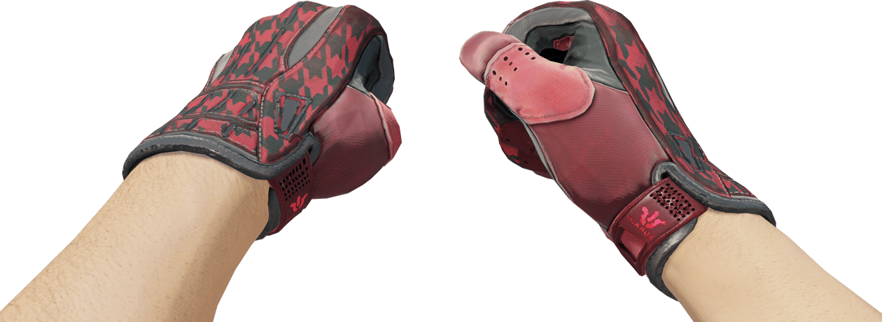 Preview image 3 of ★ Guantes de deporte | Kufiya escarlata (Bastante desgastado)